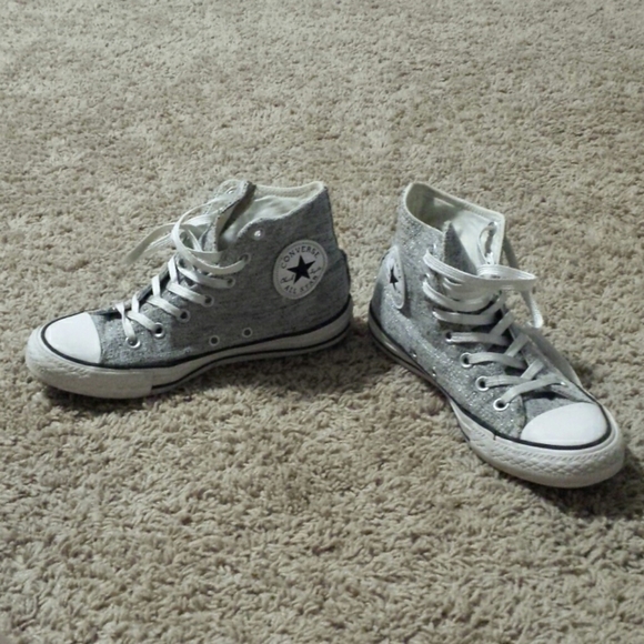 silver high tops womens